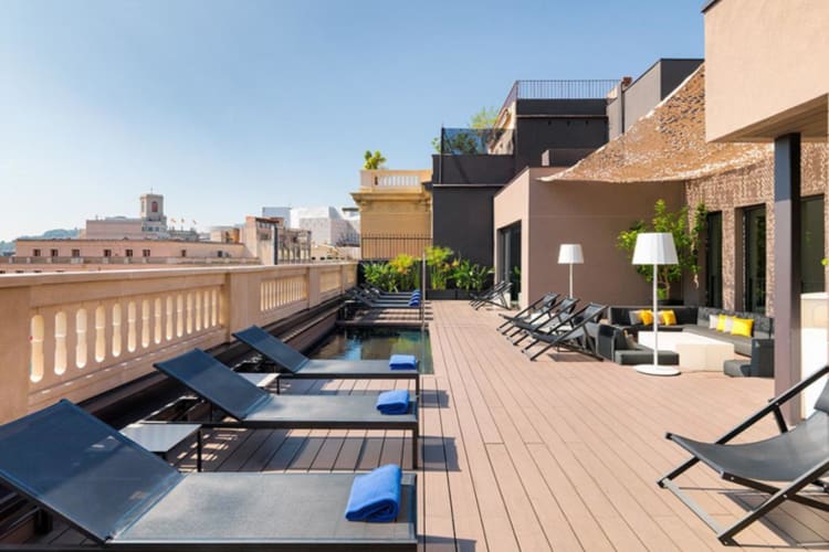 Lluna Terrace and plunge pool
